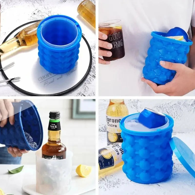 Forma de Gelo de Silicone em Formato de Balde - Ice Magic