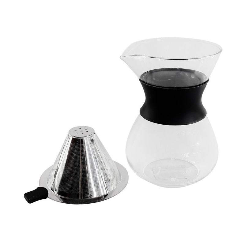 Cafeteira de Vidro com Coador de Inox - 400ml