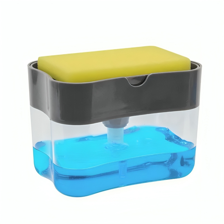 Dispenser 2 em 1 para Detergente e Esponja